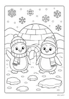 Vorschau - Mal- und Bastelvorlagen - Ausmalbilder Jahreszeit Winter - Seite 3