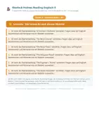Vorschau - Arbeitsblätter - Sherlock Holmes Reading Englisch 8 - Deckblatt