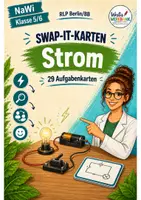 Vorschau - Spiele - Swap-it-Kartenspiel: "Strom" – bewegtes Klassenspiel für Nawi 5/6 | Farbe & S/W | Duplex- und manueller Druck - Deckblatt