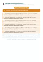 Vorschau - Arbeitsblätter - Sherlock Holmes Reading Englisch 9 - Deckblatt