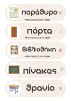 Προεπισκόπηση - Αφίσες - Καρτέλες αναφοράς αντικειμένων για Α' τάξη - νηπιαγωγείο - Εξώφυλλο