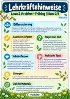 Vorschau - Arbeitsblätter - Lesen & Verstehen – Frühling Klasse 2/3 - Seite 2