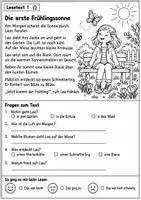 Vorschau - Arbeitsblätter - Lesen & Verstehen – Frühling Klasse 2/3 - Seite 3