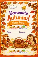 anteprima - Flashcard - Benvenuto AUTUNNO! - CLASSE PRIMA - Pagina di copertina