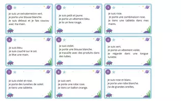 Aperçu - Apprentissages en autonomie - Atelier de lecture - Lis et trouve les aliens - Page 2