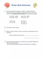 Vorschau - Arbeitsblätter - Schriftliche Rechenverfahren / Test - Seite 1