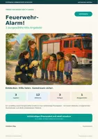 Vorschau - Stundenentwürfe - Feuerwehr in der Kita – 3 kostenlose Angebote mit Bildkarten | Freebie - Deckblatt