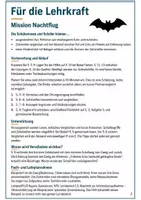 Vorschau - Arbeitsblätter - Fledermäuse und Echoortung – Mission Nachtflug | Biologie Klasse 5-6 - Seite 1
