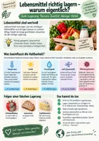Vorschau - Arbeitsblätter - Lebensmittel richtig lagern | Kühlschrank, Haltbarkeit & Lebensmittelverschwendung | Hauswirtschaft Klasse 6–8 - Seite 1