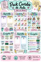 Vista previa - Decoración del aula - 🌈 Pack de carteles para el aula - Portada