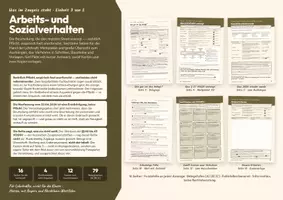 Vorschau - Arbeitsblätter - Arbeits- und Sozialverhalten im Zeugnis - Deckblatt