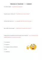 Aperçu - Feuilles d'exercices - Latin Forum_9H_Phrases à traduire_Vocabulaire chapitres 1+2 - Page 1