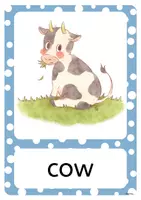 Vorschau - Bildkarten - Materialpaket- Tiere Flashcards für den Englischunterricht - Deckblatt