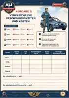 Vorschau - Arbeitsblätter - Fall 4 Reise nach Genf - Ali der Sprachdetektiv - Mathematik - Dreisatz - Seite 3