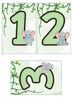 Vorschau - Poster - Elefanten-Klassenzimmer-Set – Dschungel-Deko (Wachsendes Paket) - Seite 1
