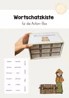 Vorschau - Merkblätter - Wortschatzkiste mit Synonymen passend zu Mini-Kommode - Deckblatt