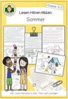 Vorschau - Arbeitsblätter - Materialpaket: Partnerlesen (lesen- hören- malen) (Klasse 3) - Seite 2