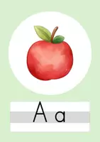 Vorschau - Poster - ABC Poster / Anlauttabelle in Druckschrift – Erstlesen - Seite 1