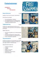 Vorschau - Unterrichtsreihen - Freischwimmen | Lesetagebuch | Unterrichtsmaterial | Kreativwerkstatt | Deutsch Klasse 6-9 | mit Lösungen - Seite 1