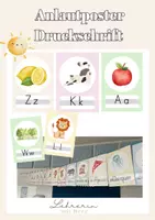 Vorschau - Poster - ABC Poster / Anlauttabelle in Druckschrift – Erstlesen - Deckblatt