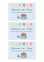 Vorschau - Poster - Willkommenskarten zum Schulstart – Glücksbringer · verschiedene Farben - Seite 2