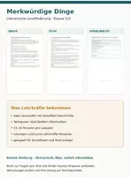 Vorschau - Arbeitsblätter - Merkwuerdige Dinge - Deckblatt