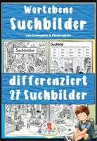 Vorschau - Arbeitsblätter - Suchbilder - genau lesen auf Wortebene - Deckblatt