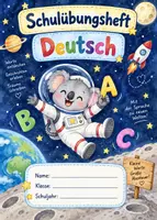Vorschau - Mal- und Bastelvorlagen - Deckblatt für Deutsch-Schulübungsheft. mehrere Varianten + s/w - Deckblatt