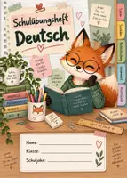 Vorschau - Mal- und Bastelvorlagen - Deckblatt für Deutsch-Schulübungsheft. mehrere Varianten + s/w - Seite 3