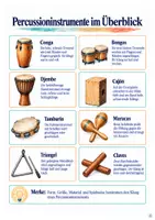 Vorschau - Arbeitsblätter - Percussioninstrumente – Instrumentenkunde mit Hörbeispielen und Rätseln - Seite 2