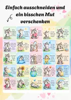 Vorschau - Anderer Materialtyp - Affirmationskarten für Kinder I 25 Mutmacher mit dem kleinen Wolf I Affirmationskarten Grundschule | Positive Affirmationen & Mutmachkarten | Selbstwert stärken I Wolfklasse - Seite 1