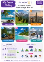 Vorschau - Arbeitsblätter - Let's Talk! Speaking Cards: my dream holiday - Deckblatt