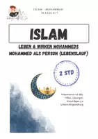 Vorschau - Arbeitsblätter - Islam Mohammed | Prophet | Leben - Deckblatt