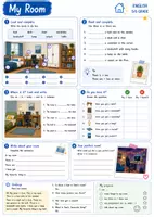 Vorschau - Arbeitsblätter - Let's Talk! Speaking Cards: my room - Seite 1