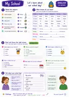 Vorschau - Arbeitsblätter - Let's Talk! Speaking Cards: my school - Seite 1
