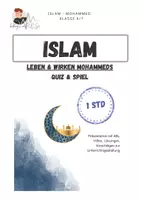 Vorschau - Arbeitsblätter - Islam Mohammed | Prophet | Quiz Spiel - Deckblatt