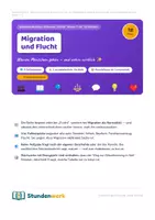 Vorschau - Unterrichtsreihen - Migration Reihenplanung Klasse 8 9 - Deckblatt