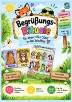 Vorschau - Poster - Begrüßungsrituale Grundschule – 16 Begrüßungen mit Bildkarten & Postern | Klasse 1–4 - Deckblatt