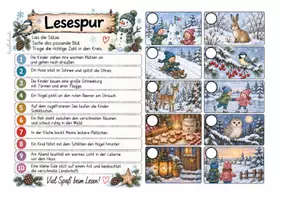 Vorschau - Arbeitsblätter - Lesespur Winter, 3-fach differenziert, Kieler Leseaufbau - Seite 3