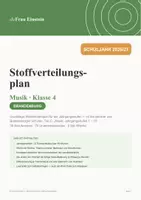Vorschau - Stundenentwürfe - Stoffverteilungsplan Musik Klasse 4 Brandenburg - Deckblatt