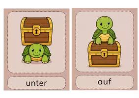 Vorschau - Bildkarten - Lagebeziehungen Klasse 2 - Schildkröte - Seite 2