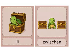 Vorschau - Bildkarten - Lagebeziehungen Klasse 2 - Schildkröte - Seite 3