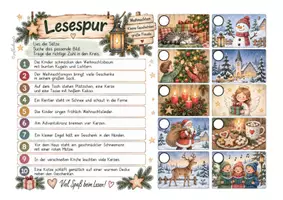 Vorschau - Arbeitsblätter - Lesespur Weihnachten, 3-fach differenziert, Kieler Leseaufbau - Seite 1