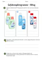 Vorschau - Arbeitsblätter - Gefahrenstoffe Arbeitsblatt Sicherheit Chemie Unterricht Komplettpaket inkl. Raketenaufgabe, Tippkarten und Lösungen - Seite 2
