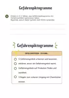 Vorschau - Arbeitsblätter - Gefahrenstoffe Arbeitsblatt Sicherheit Chemie Unterricht Komplettpaket inkl. Raketenaufgabe, Tippkarten und Lösungen - Seite 3