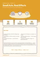 Vorschau - Arbeitsblätter - Small Acts, Real Effects — Englisch E-Phase, Einheit 17 Ehrenamt zwischen Wirkung und Selbstdarstellung - Seite 1