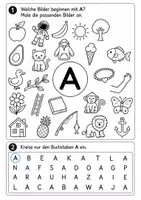 Vorschau - Arbeitsblätter - Buchstabe Aa - Deckblatt
