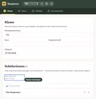 Vorschau - Lehrpläne/Lehrermaterial - Sitzplangenerator Sitzplan - Seite 1