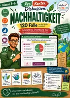 Vorschau - Arbeitsblätter - Pro-Kontra-Diskussion Nachhaltigkeit – 120 Fälle fürs Smartboard mit ABs für SuS & LoL | RLP Berlin/Brandenburg | Klasse 3–6 - Deckblatt