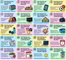 Vorschau - Arbeitsblätter - Present Perfect progressive Speaking Cards - Seite 1